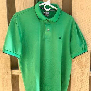 Izod men's polo, green, large